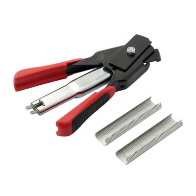 Heavy Duty Hog Ring Pliers Gun Stapler Hand Tool for Cage Fence Convenient 