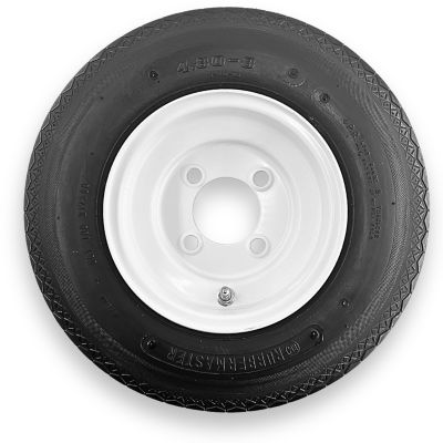 RubberMaster 4.80-8 4 Ply Highway Rib Tire and 4 on 4 Stamped Wheel Assembly