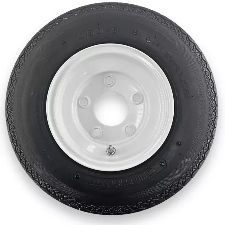 RubberMaster 4.80-8 4-Ply Highway Tire and 5 by 4.5 Stamped Wheel Package Trailer Tires