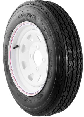 RubberMaster 5.7-8 4P 8x3.75 5 on 4.5 TR412 Stamped Tire and Wheel Assembly