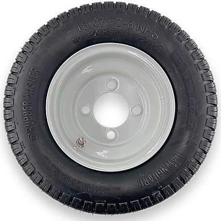 RubberMaster 16x7.5-8 4P LawnGuard 8x5.375 4 on 4 TR412 Tire and Wheel Assembly