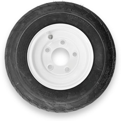 RubberMaster 16.5x6.50-8 6-Ply Highway Rib Tire and 5 on 4.5 Stamped Wheel Assembly