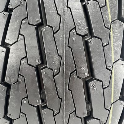 Image showing  18.5x8.50-8 4-Ply Highway Rib Tire/4-on-4 Stamped Wheel Assembly