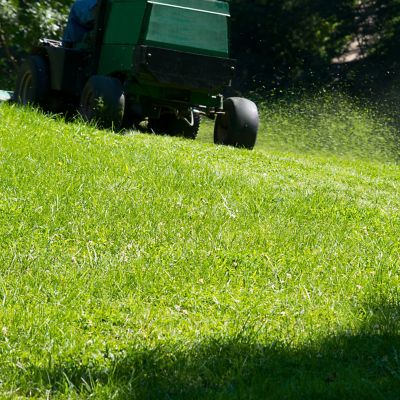 Image showing  18x9.50-8 4 Ply Smooth Tire and 4 on 4 Stamped Wheel Assembly