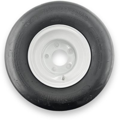 RubberMaster 18x9.50-8 4 Ply Smooth Tire and 5 on 4.5 Stamped Wheel Assembly