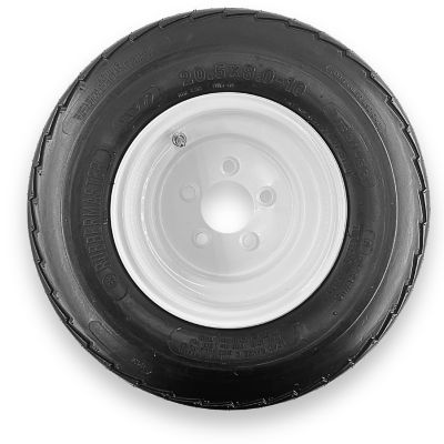 RubberMaster 20.5x8.0-10 (205/65D10) 6 Ply Highway Rib Tire and 4 on 4 Stamped Wheel Assembly