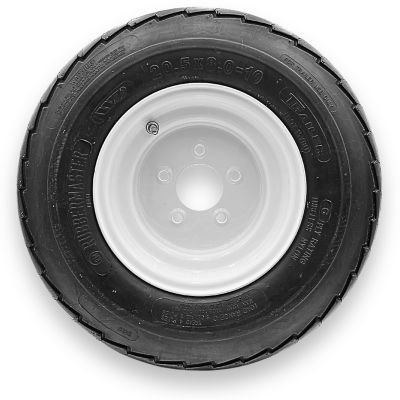 RubberMaster 20.5x8.0-10 (205/65D10) 6-Ply Highway Rib Tire and 5 on 4.5 Stamped Wheel Assembly