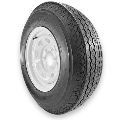 Image showing  H78-15 (ST225/75D15) 8-Ply Highway Rib Tire/6-on-5.5 8-Spoke Wheel Assembly