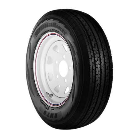 RubberMaster ST205/75R15 8P and 15x6 5 on 4.5 TR600HP Spokes Tire and Wheel Assembly