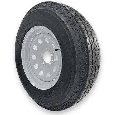 Image showing  H78-15 (ST225/75D15) 8-Ply Highway Rib Tire/5-on-4.5 Modular Wheel Assembly