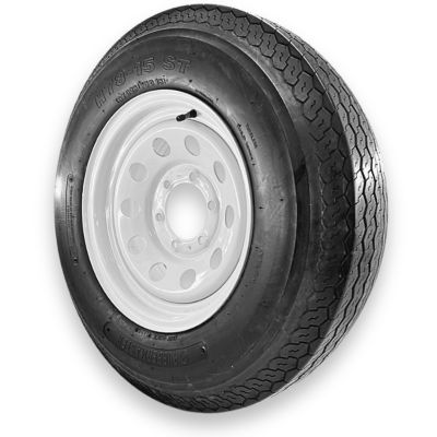 Image showing  H78-15 (ST225/75D15) 8-Ply Highway Rib Tire/6-on-5.5 Modular Wheel Assembly