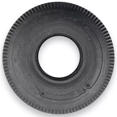 RubberMaster 4.10/3.50-4 Sawtooth Low Speed Tubeless Tire 4 Ply Mower Tires & Wheels