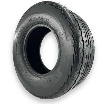Image showing  20.5x8.0-10 (205/65D10) 8-Ply Highway Rib Tubeless High Speed Trailer Tire