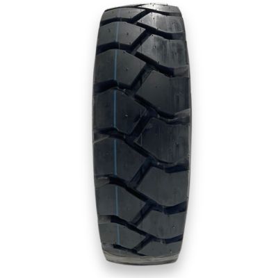 Image showing  RubberMaster 6.50-10 Industrial Lug 10 Ply Tube Type Forklift Tire W/ Flap
