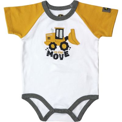 John Deere Boys' Short-Sleeve Onesie Bodyshirt, J1B749WNT