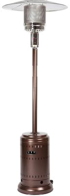 Fire Sense Propane Patio Heater, 46,000 BTU, Aged Chestnut