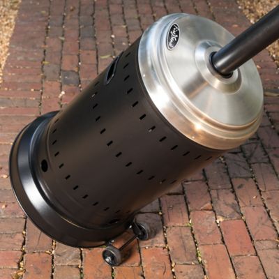 Image showing  46,000 BTU Onyx and Stainless Steel Patio Heater