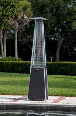 Image showing  40,000 BTU Corondo Pyramid Flame Patio Heater, Brushed Bronze