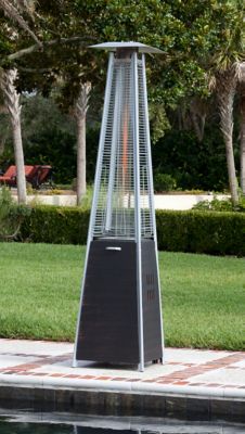 Image showing  40,000 BTU Corondo Pyramid Flame Patio Heater, Brushed Bronze