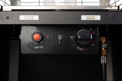 Image showing  40,000 BTU Corondo Pyramid Flame Patio Heater, Stainless Steel