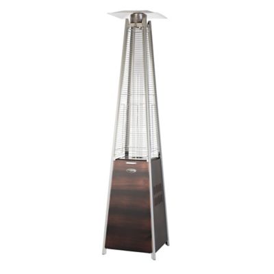 Image showing 6 th Fire Sense 40,000 BTU Corondo Pyramid Flame Patio Heater, Stainless Steel
