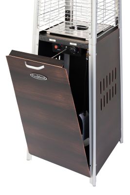 Image showing 7 th Fire Sense 40,000 BTU Corondo Pyramid Flame Patio Heater, Stainless Steel