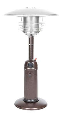 Fire Sense 10,000 BTU Tabletop Patio Heater, Hammered Bronze Finish