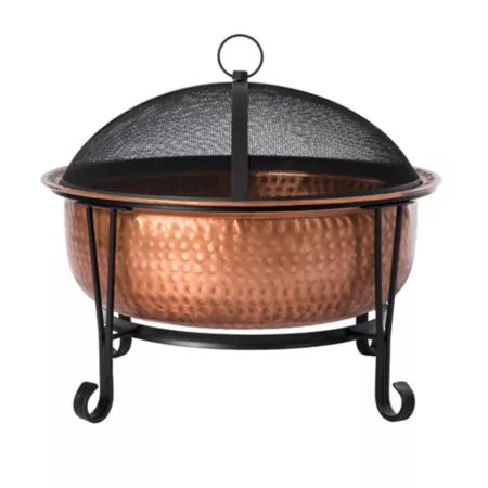 Fire Sense Palermo 26" Copper Wood Fireplace Fire Pits