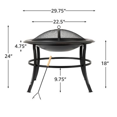 Image showing 8 th Fire Sense Tokia Round Fire Pit