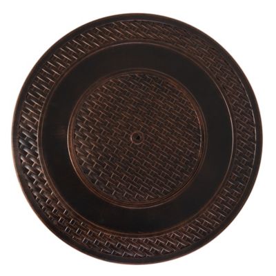 Image showing  44 in. Bellante Woven Aluminum LPG Fire Pit, Antique Bronze