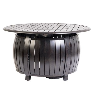 Fire Sense Grand Cooper Aluminum Round LPG Fire Pit