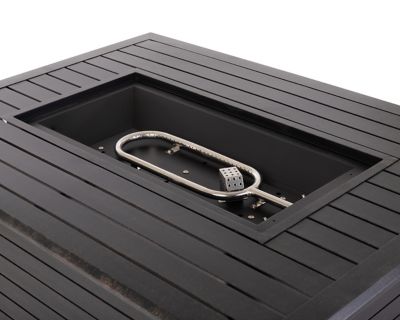 Image showing 5 th Fire Sense Longmont Aluminum Rectangular LPG Fire Pit