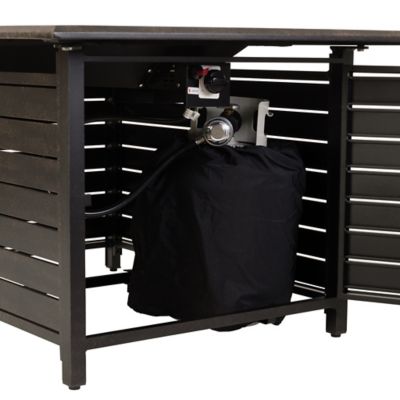 Image showing 6 th Fire Sense Longmont Aluminum Rectangular LPG Fire Pit