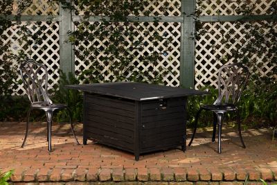 Image showing 8 th Fire Sense Longmont Aluminum Rectangular LPG Fire Pit