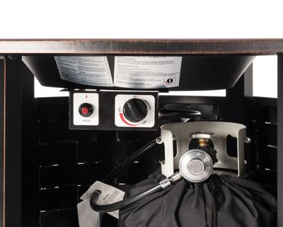 Image showing 1 th Fire Sense Perissa Woven Round Aluminum LPG Fire Pit