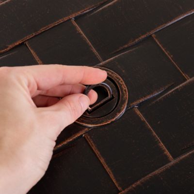 Image showing 5 th Fire Sense Perissa Woven Round Aluminum LPG Fire Pit