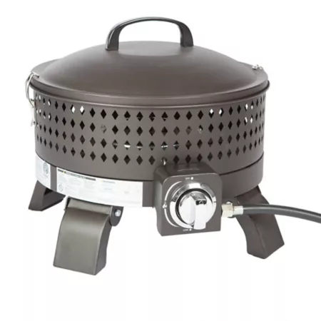 Fire Sense 15" Portable Propane Gas Fire Pit for Sports Campfire Fire Pits