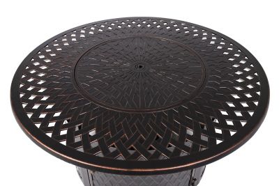Image showing  42 in. Verona Aluminum Propane Gas Fire Pit