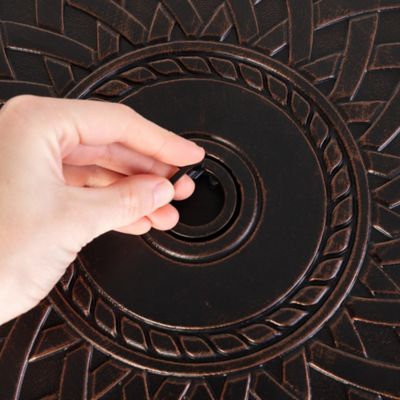 Image showing  33 in. Wagner Aluminum Propane Fire Pit