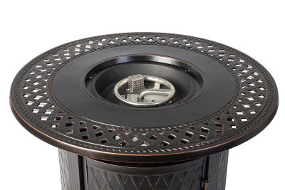 Image showing 5 th Fire Sense 33 in. Wagner Aluminum Propane Fire Pit