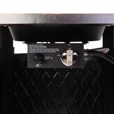 Image showing 7 th Fire Sense 33 in. Wagner Aluminum Propane Fire Pit