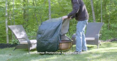 Image showing  Outdoor Square Fire Pit Vinyl Cover