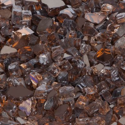Image showing  Burnt Bronze Reflective Fire Glass
