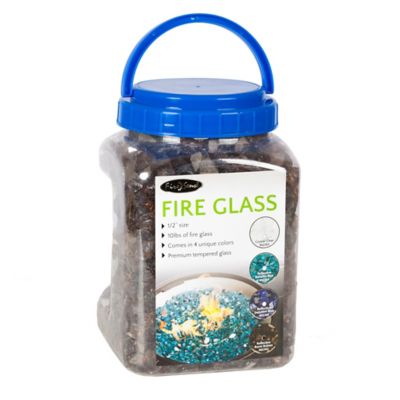 Image showing  Burnt Bronze Reflective Fire Glass