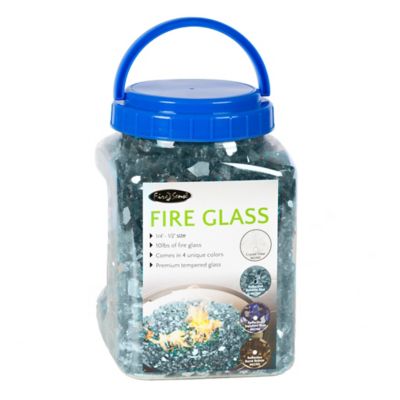 Image showing  Premium Reflective Bahama Blue Fire Glass