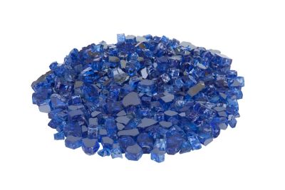 Fire Sense Premium Reflective Sapphire Blue Fire Glass