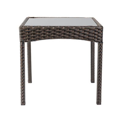 Image showing  3 pc. Coconino Wicker Conversation Set, Mocha Finish