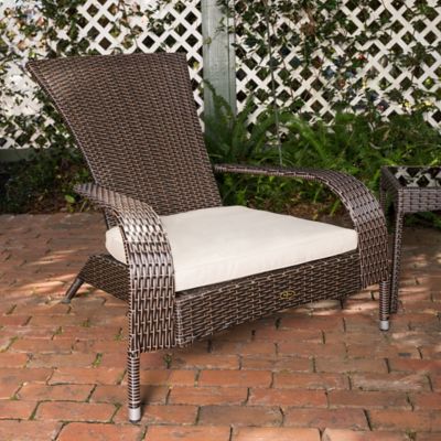 Image showing 7 th Patio Sense 3 pc. Coconino Wicker Conversation Set, Mocha Finish