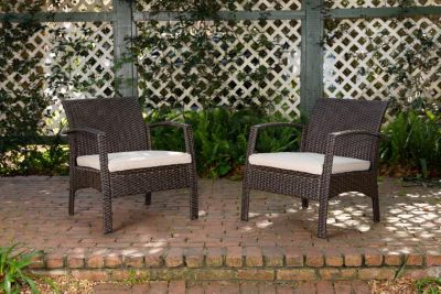 Image showing 8 th Patio Sense Bondi Wicker Outdoor Patio Armchair, Mocha Finish