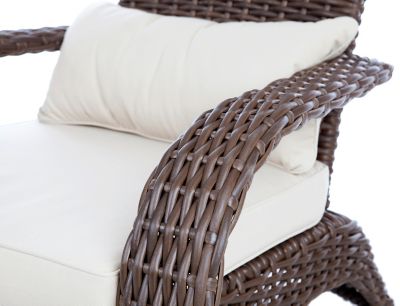 Image showing 2 th Patio Sense Deluxe Coconino Wicker Chair, Mocha Finish